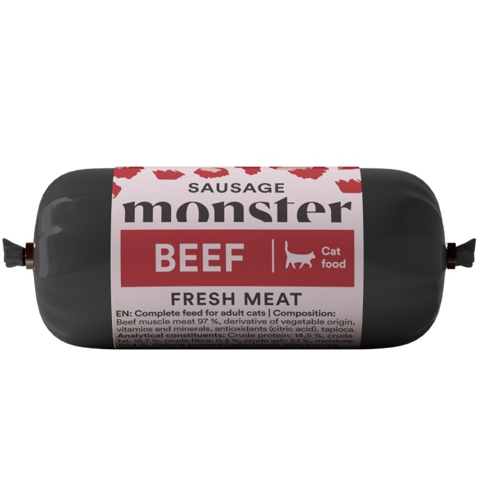 WOW Cat Kawałki wołowiny w sosie 85g